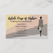 Mode Model Clothing Fashion Style Visitenkarte (Vorderseite)