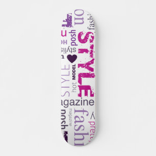 Mode Model Stil Schönheit Old School Skateboard