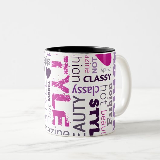 Mode Model Style Beauty Star Tasse Cup (VorderseiteRechts)