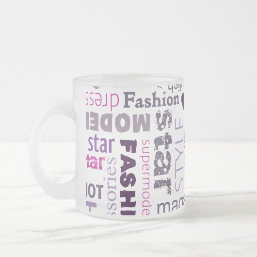 Mode Model Style Mattiert Glass Coffee Tasse Cup (Links)