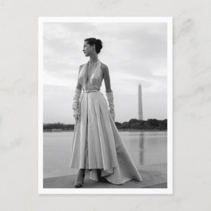 Mode-Modell Washington DC 1940er Jahre Vintage-Sti Postkarte