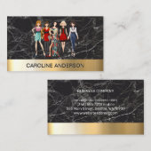 Mode-Modelle in Wardrobe | Designer Visitenkarte (Vorne/Hinten)