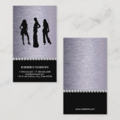 Mode-Modelle | Steel Visitenkarte (Vorne/Hinten)
