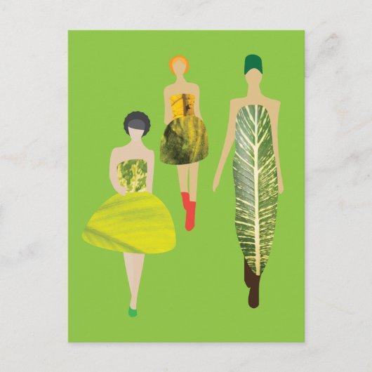 Mode-Models Postkarte (Vorderseite)