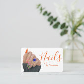 Mode-Nagel-Künstler Maniküre Branding Visitenkarte (Stehend Vorderseite)