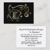 Mode, Nähen, Version der Seamstress Business Card Visitenkarte (Vorne/Hinten)