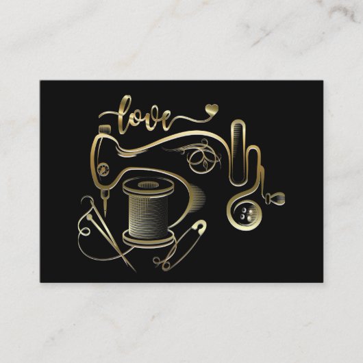 Mode, Nähen, Version der Seamstress Business Card Visitenkarte (Vorderseite)