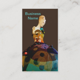 Mode-oder Make-upStylist-Geschäfts-Karte Visitenkarte