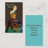 Mode- oder Makeup-Stylist-Visitenkarte Visitenkarte (Vorne/Hinten)