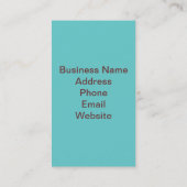 Mode- oder Makeup-Stylist-Visitenkarte Visitenkarte (Rückseite)