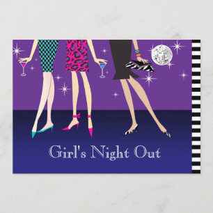 Mode-Party-Mädchen-Nacht heraus Einladung