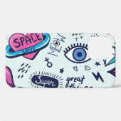 Mode Patch: Pop Art Stickers. Case-Mate iPhone Hülle (Rückseite (Horizontal))