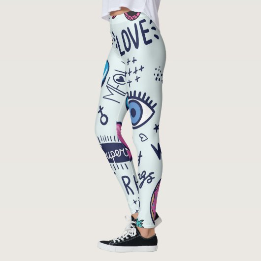 Mode Patch: Pop Art Stickers. Leggings (Links)