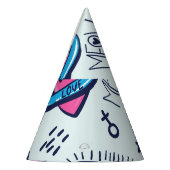 Mode Patch: Pop Art Stickers. Partyhütchen (Links)