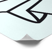 Mode Patch: Pop Art Stickers. Poster (Ecke)