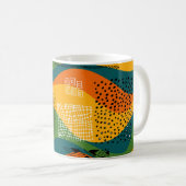 Mode-Patchwork: Entwürdigende Abstrakte Kunst Kaffeetasse (VorderseiteRechts)