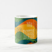 Mode-Patchwork: Entwürdigende Abstrakte Kunst Kaffeetasse (Mittel)