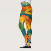 Mode-Patchwork: Entwürdigende Abstrakte Kunst Leggings (Links)