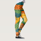Mode-Patchwork: Entwürdigende Abstrakte Kunst Leggings (Rechts)