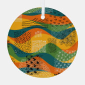 Mode-Patchwork: Entwürdigende Abstrakte Kunst Ornament Aus Glas (Rückseite)