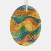 Mode-Patchwork: Entwürdigende Abstrakte Kunst Ornament Aus Glas (Vorderseite Rechts)