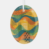 Mode-Patchwork: Entwürdigende Abstrakte Kunst Ornament Aus Glas (Vorderseite links)