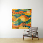 Mode-Patchwork: Entwürdigende Abstrakte Kunst Wandteppich (Beispiel)