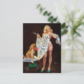 Mode-Pin-Up Postkarte (Stehend Vorderseite)