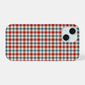 Mode Plaid iPhone 15 Hülle (Rückseite (Horizontal))