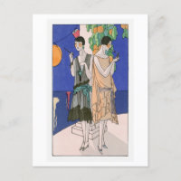 Mode-Plate für Flapper Abend Gowns der 20er Jahre