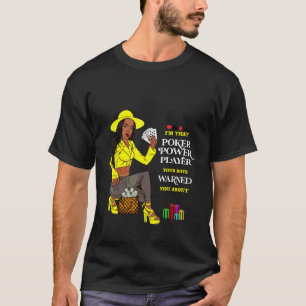 Mode-Poker-Spieler Kartenspiele Casino Melanin qu T-Shirt