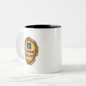 Mode-Polizei Zweifarbige Tasse (Vorderseite Links)