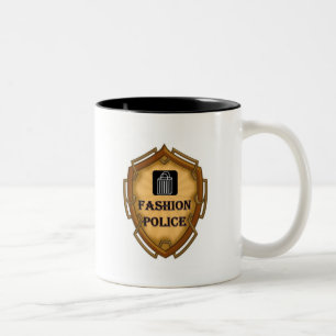 Mode-Polizei Zweifarbige Tasse