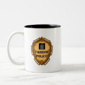 Mode-Polizei Zweifarbige Tasse (Links)