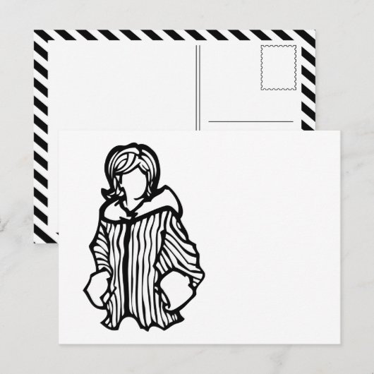 Mode Postkarte (Vorne/Hinten)