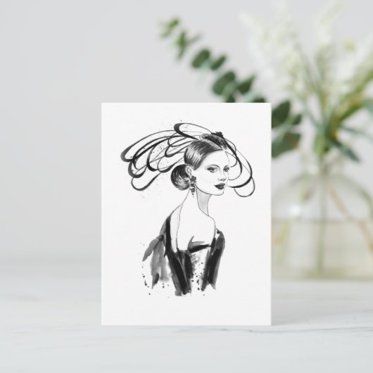 Mode Postkarte (Stehend Vorderseite)