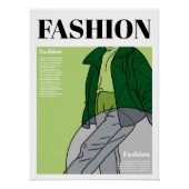 Mode: Puffer-Coat und Sweat Pants Poster (Vorderseite)