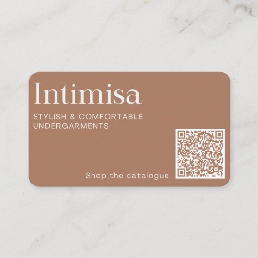 Mode-QR-Code Visitenkarte (Vorderseite)