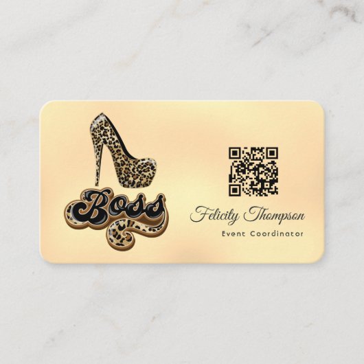 Mode-QR-Code Visitenkarte (Vorderseite)