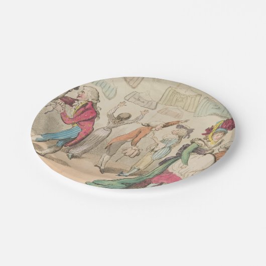 Mode - Rundpapier-Teller Pappteller (Schrägansicht)