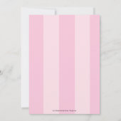 Mode Runway 16. Geburtstag Feminine Chic Girly Einladung (Rückseite)