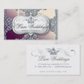 Mode-Schmuck, der eleganten Kronen-Glitzer Wedding Visitenkarte (Vorne/Hinten)