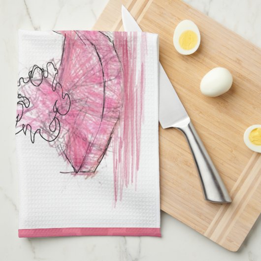 Mode-Schuh Küchentuch (Viertel Falte)