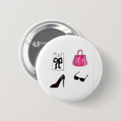 Mode Schuhe Handtasche Wasserfarbe Button (Vorne & Hinten)