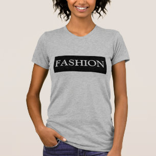 Mode, Schwarz-Weiß-Frauen T-Shirt