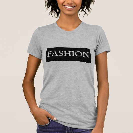 Mode, Schwarz-Weiß-Frauen T-Shirt (Vorderseite)