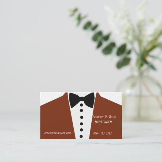 Mode-schwarzer Visitenkarte (Stehend Vorderseite)