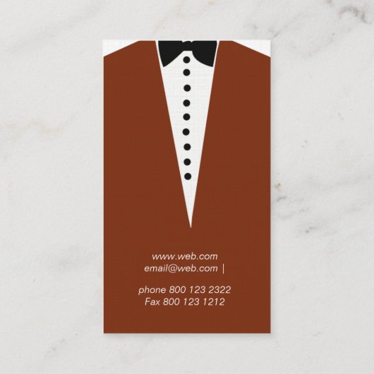 Mode-schwarzer Visitenkarte (Rückseite)