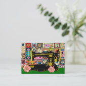 Mode / Seamstress Business Card - SRF Visitenkarte (Stehend Vorderseite)