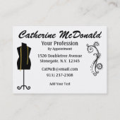 Mode/Seamstress-Karte - SRF Visitenkarte (Rückseite)